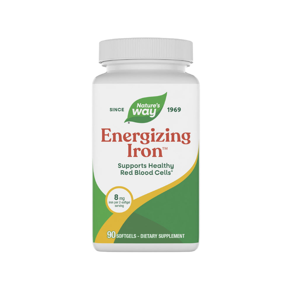 Nature's Way envase frontal mostrando energía y claridad del producto