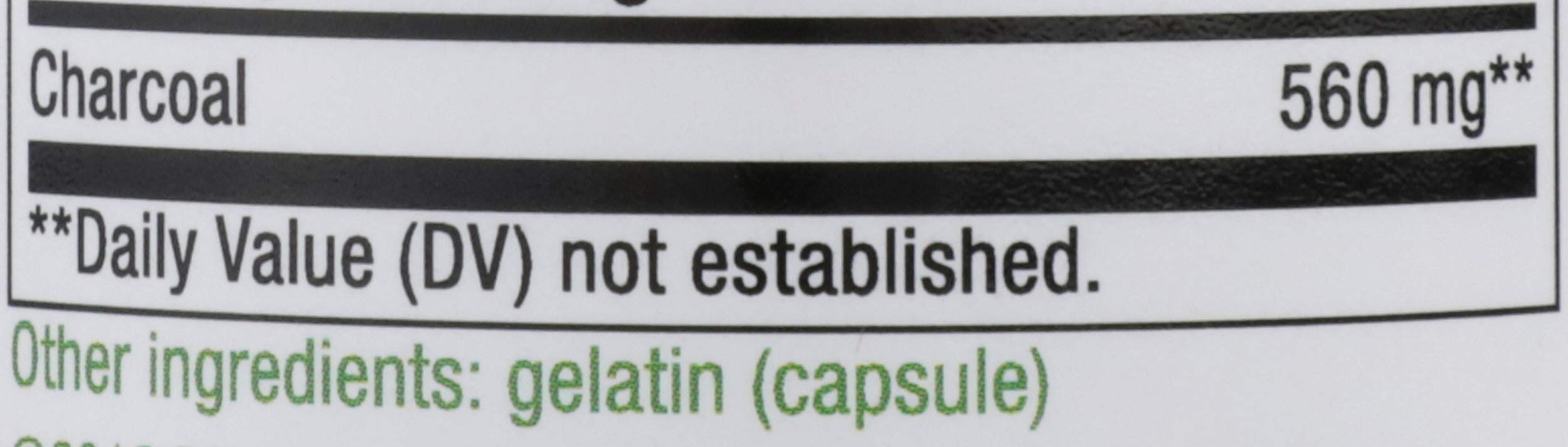 Nature's Way etiqueta con ingredientes y 560 mg por porción para claridad
