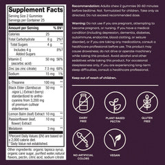 Nature's Way etiqueta nutricional en primer plano para información clara
