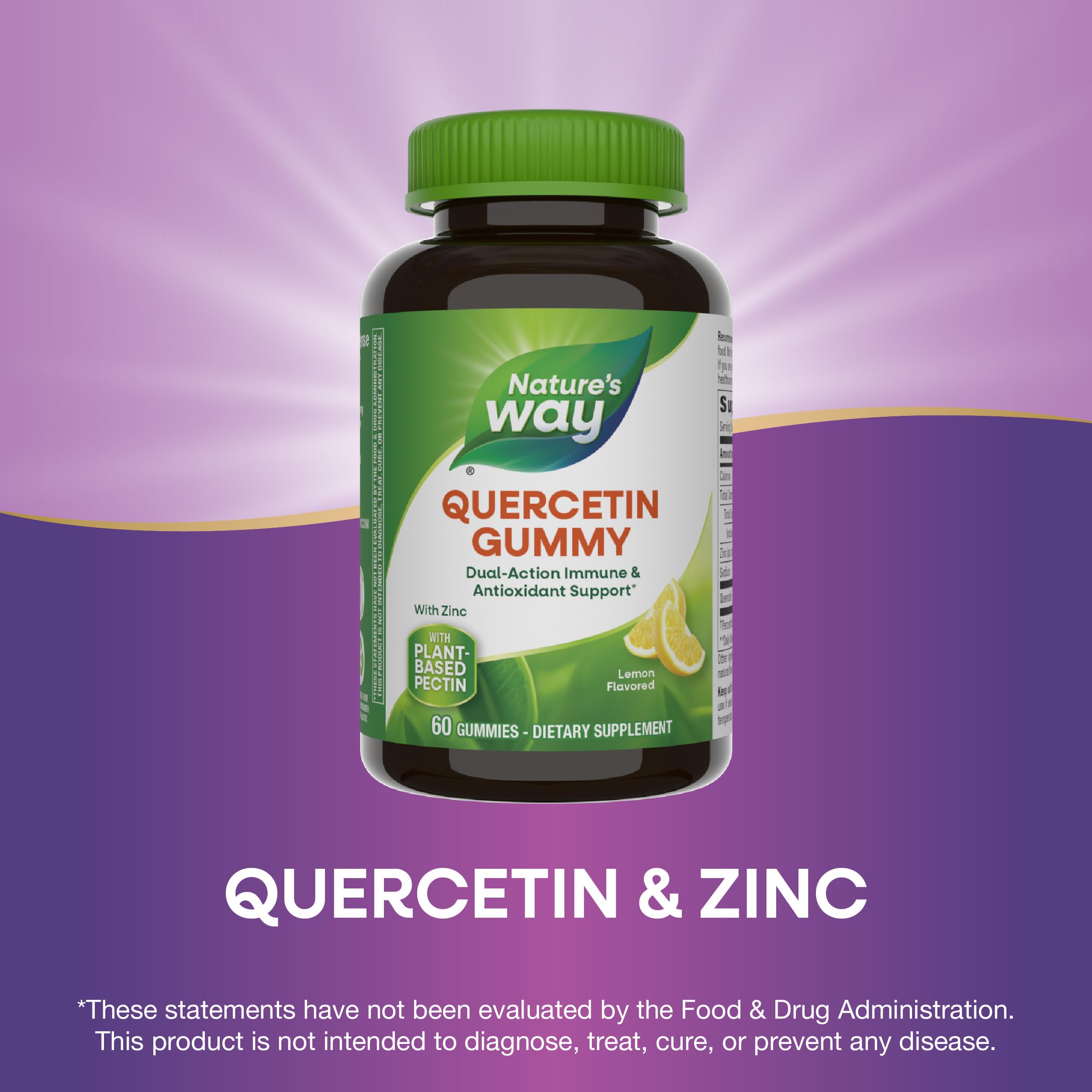 Nature's Way etiqueta nutricional ampliada con información clara