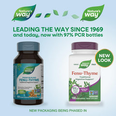 Nature's Way detalle de etiqueta con ingredientes y dosificación clara para el usuario