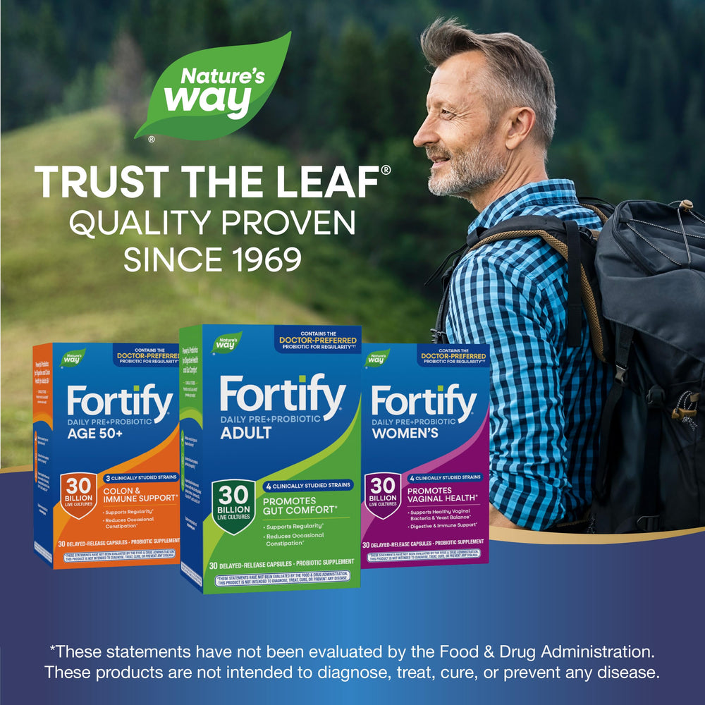 Nature's Way envase en mochila de viaje ideal para quienes viajan frecuentemente