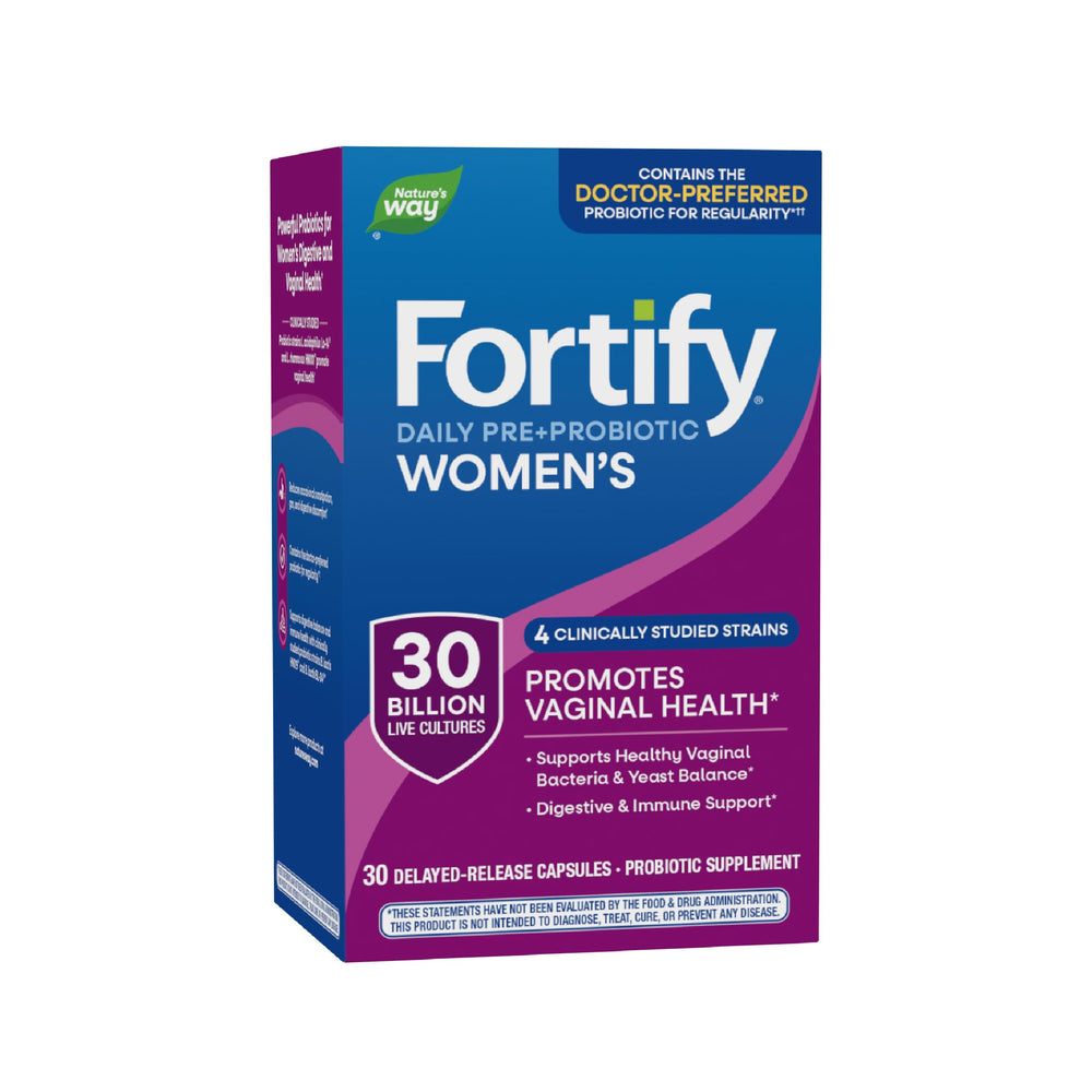 Nature's Way frasco frontal mostrando diseño y beneficios principales