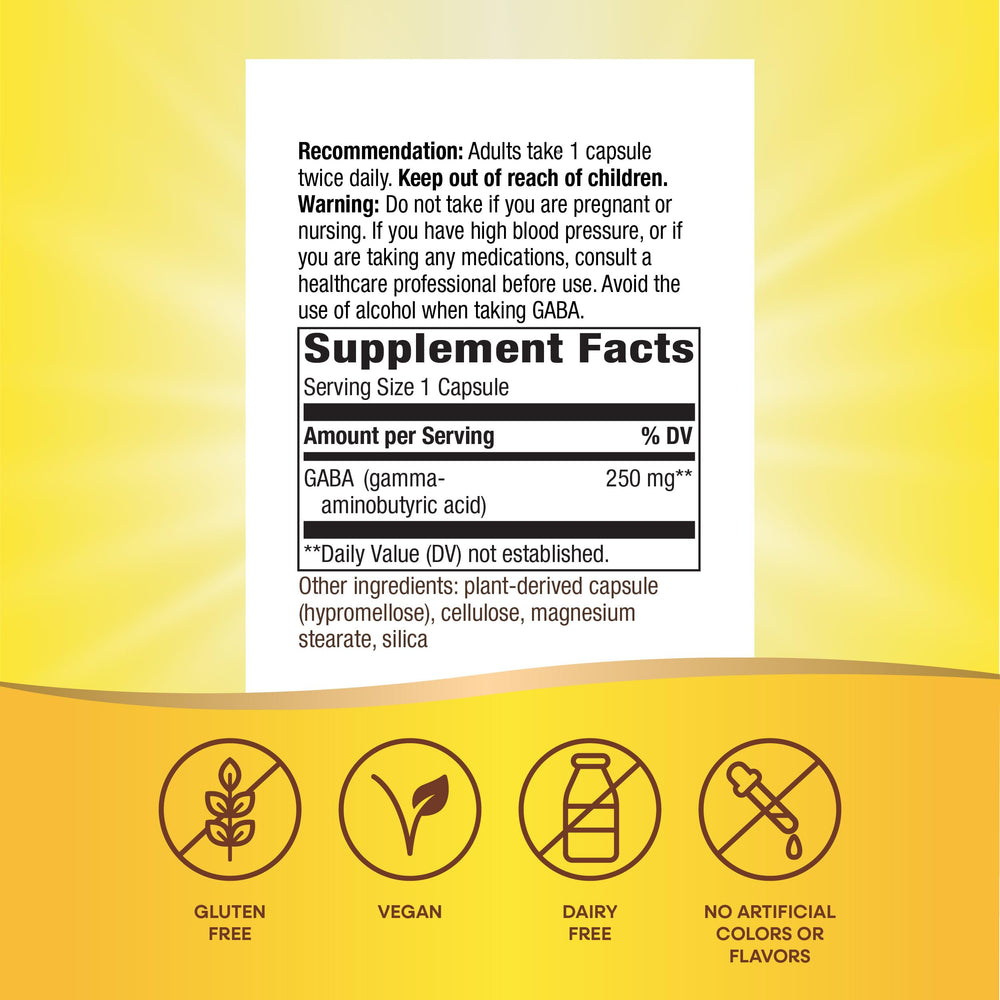 Nature's Way etiqueta nutricional en primer plano para transparencia de ingredientes
