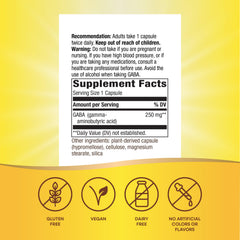 Nature's Way etiqueta nutricional en primer plano para transparencia de ingredientes