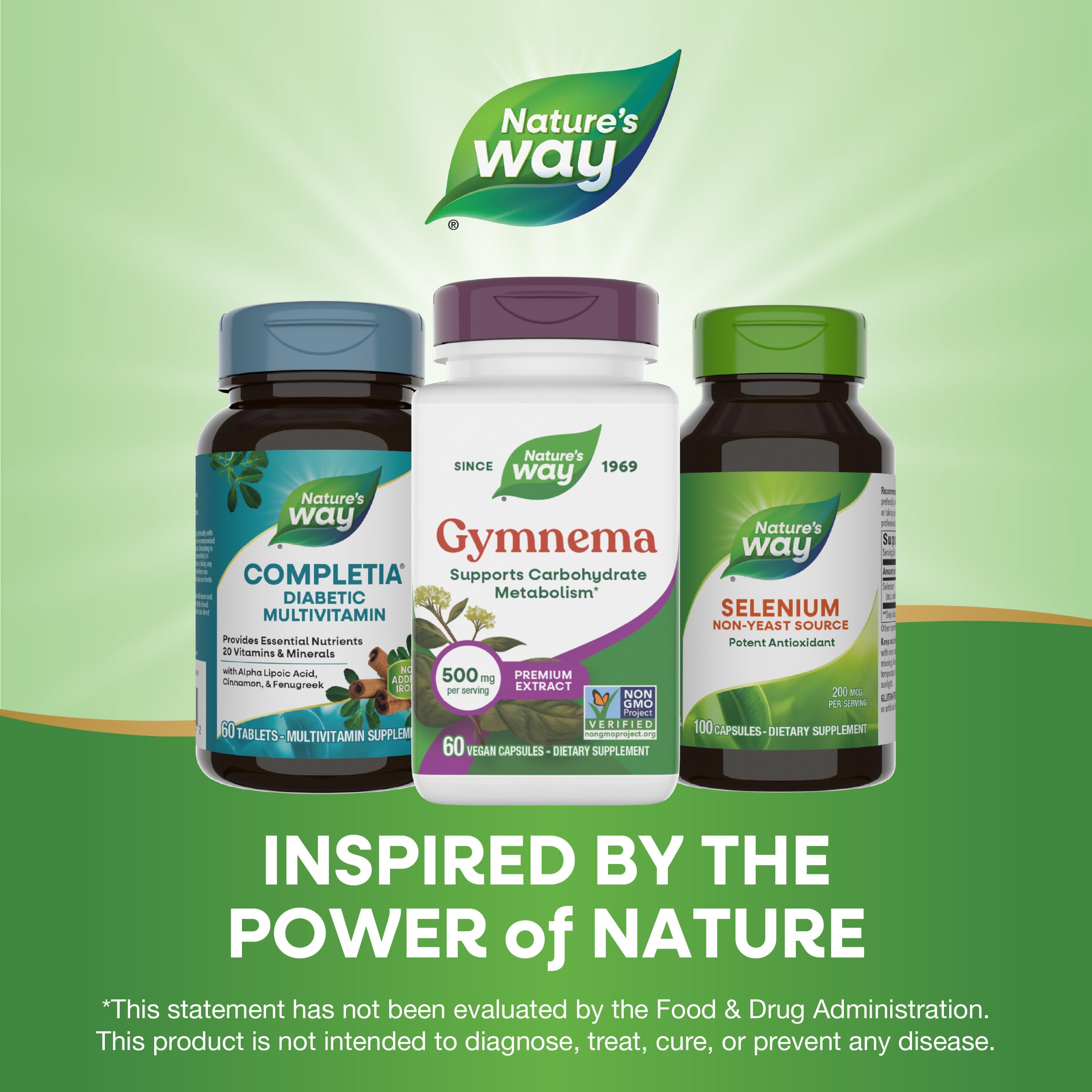 Nature's Way frasco abierto mostrando cápsulas veganas