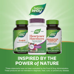 Nature's Way iconos de sin gluten y vegano en la etiqueta, tranquilidad