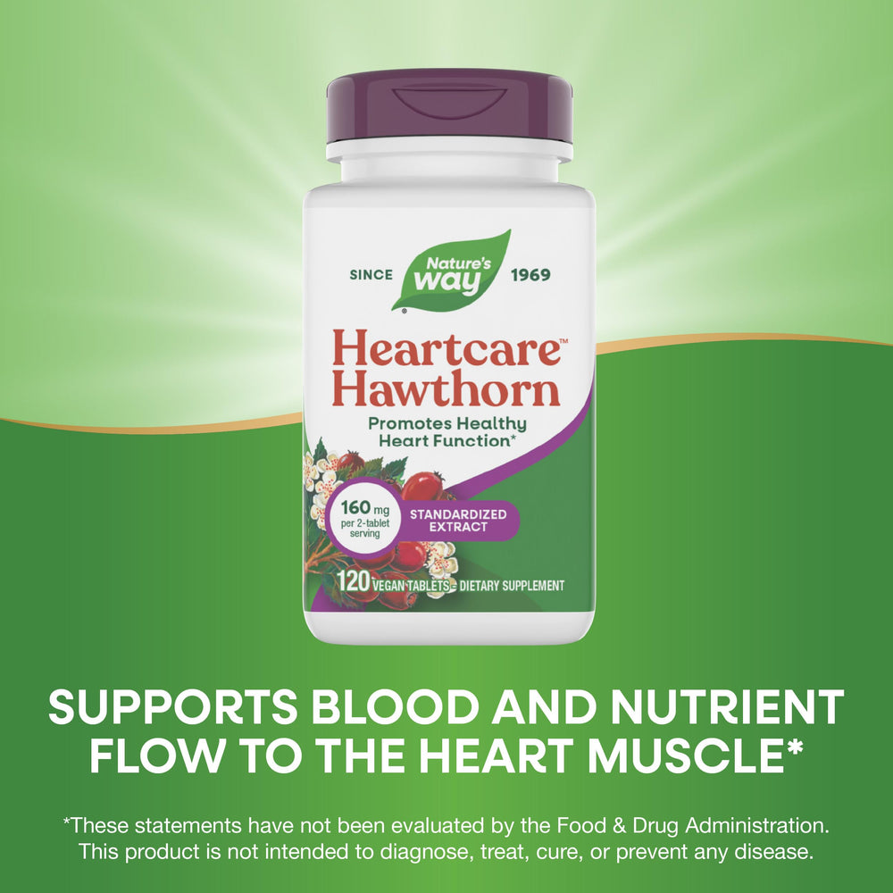 Nature's Way etiqueta con ingredientes y extracto estandarizado visible