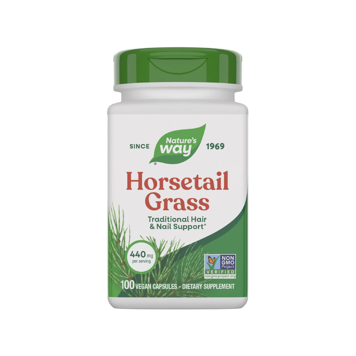 Nature's Way frasco frontal mostrando cápsulas y beneficios visibles