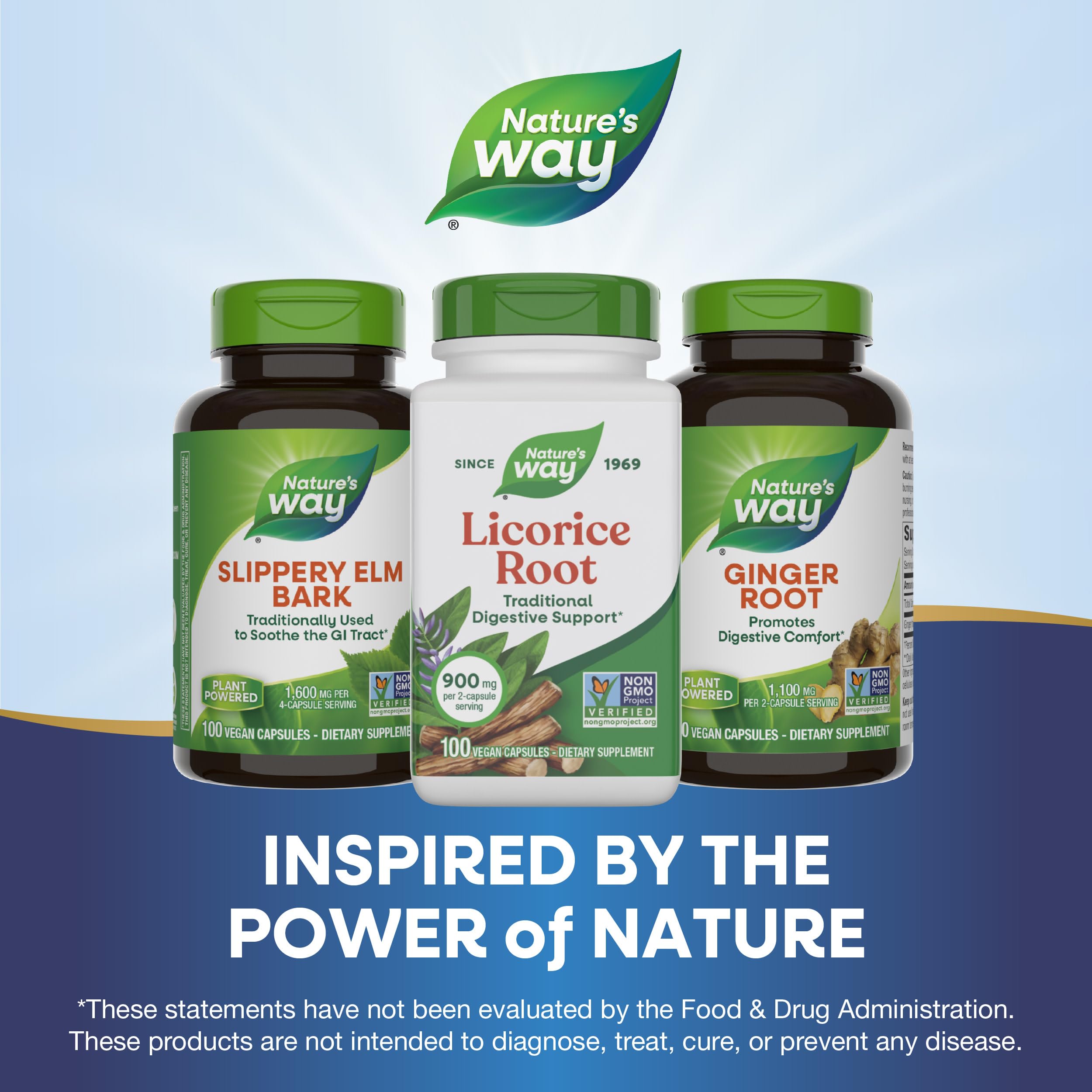 Nature's Way cápsula abierta revelando contenido vegetal y beneficio natural