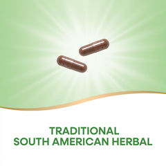 Nature's Way cápsula en mano mostrando tamaño para dosificación práctica