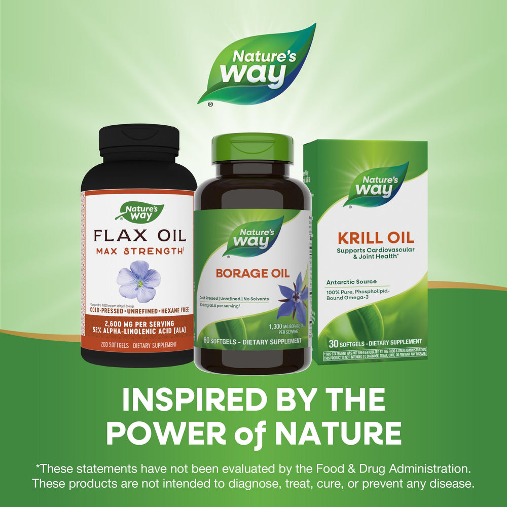 Nature's Way frasco sobre mesa en ambiente hogareño enfatizando confianza de marca