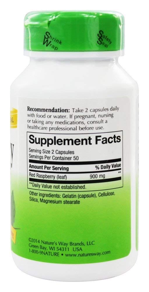 Nature's Way etiqueta con ingredientes y certificaciones Non-GMO y Tru-ID visibles