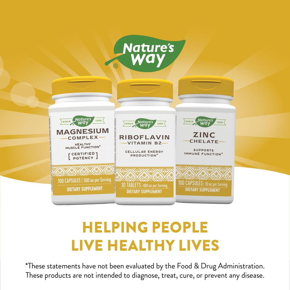Nature's Way envase completo junto a regla para mostrar dimensiones del producto