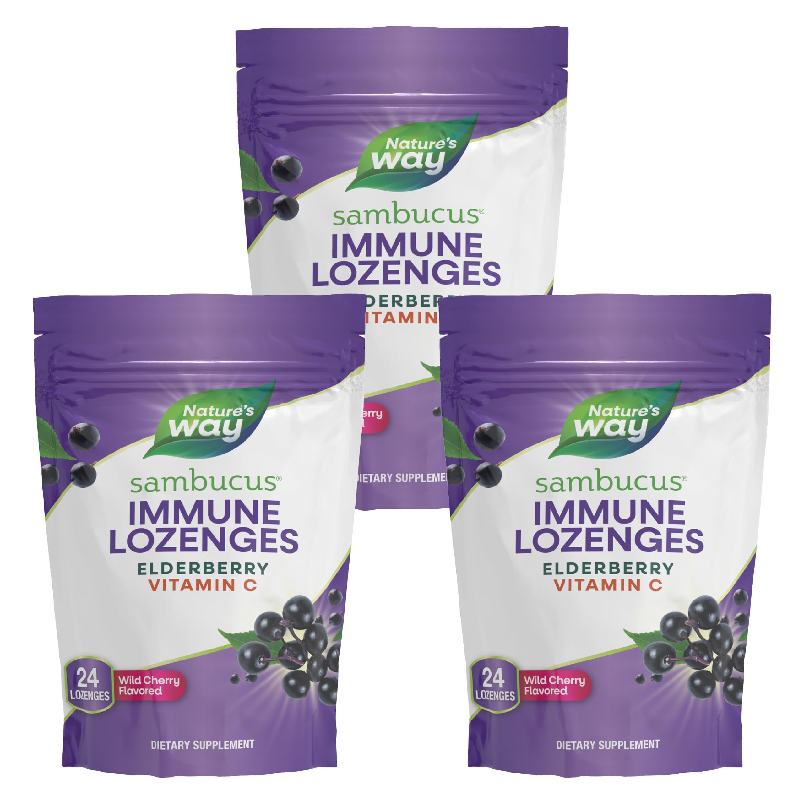 Nature's Way envase frontal de Sambucus mostrando la etiqueta y beneficio antioxidante