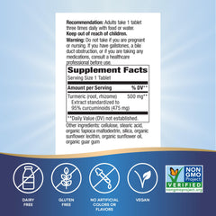 Nature's Way etiqueta con información nutricional y calidad