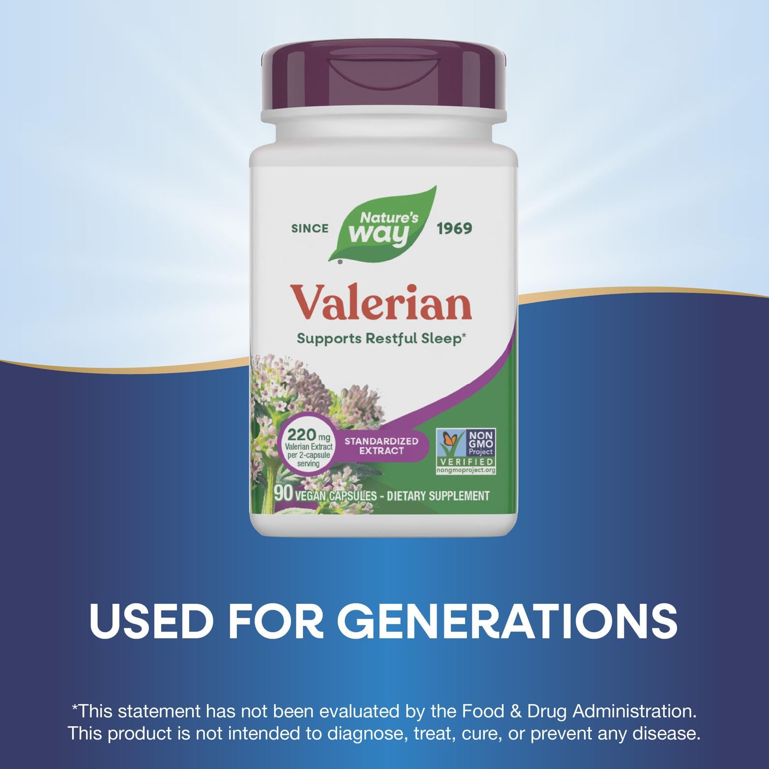 Nature's Way etiqueta legible con ingredientes y beneficios clave