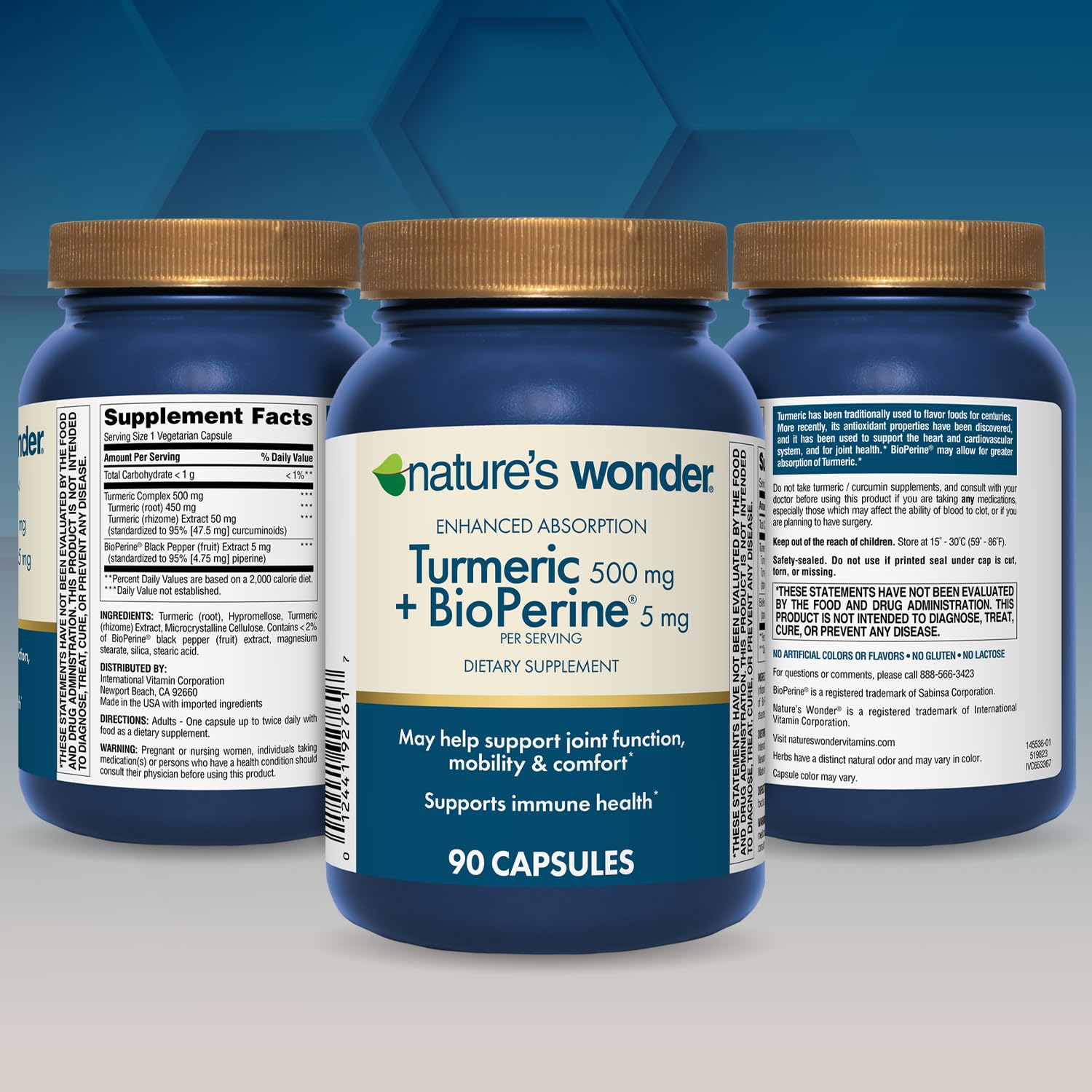 Nature's Wonder sello cGMP que indica control de calidad