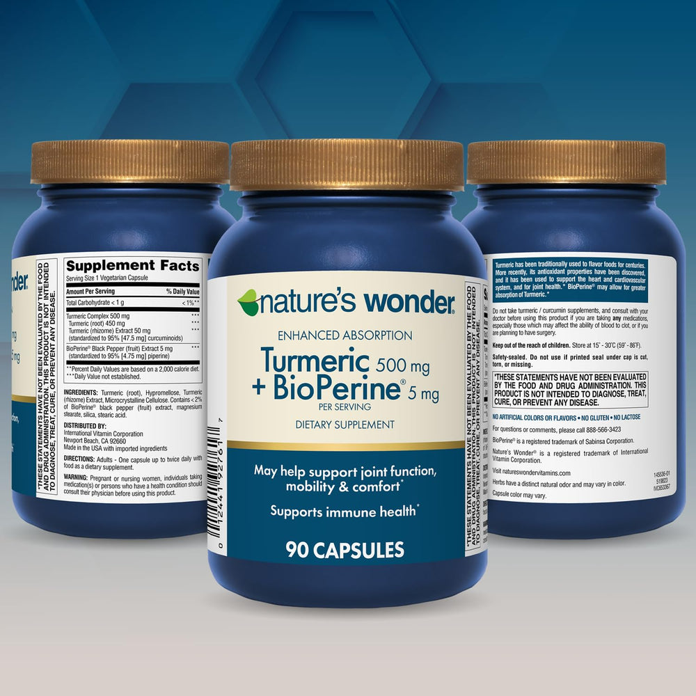 Nature's Wonder sello cGMP que indica control de calidad