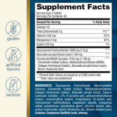 Nature's Wonder etiqueta con información nutricional y pureza
