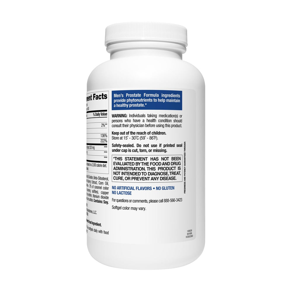 Nature's Wonder frasco abierto con softgels sobresaliendo, uso diario