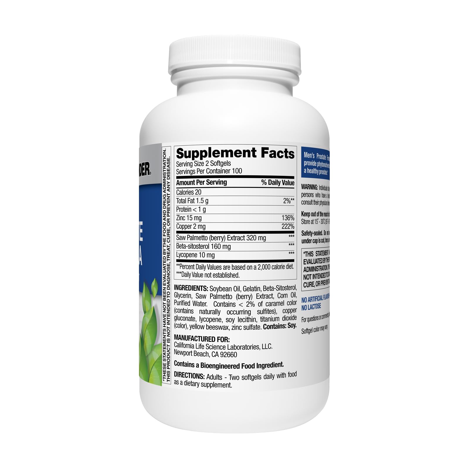 Nature's Wonder bayas de saw palmetto representando fuente natural