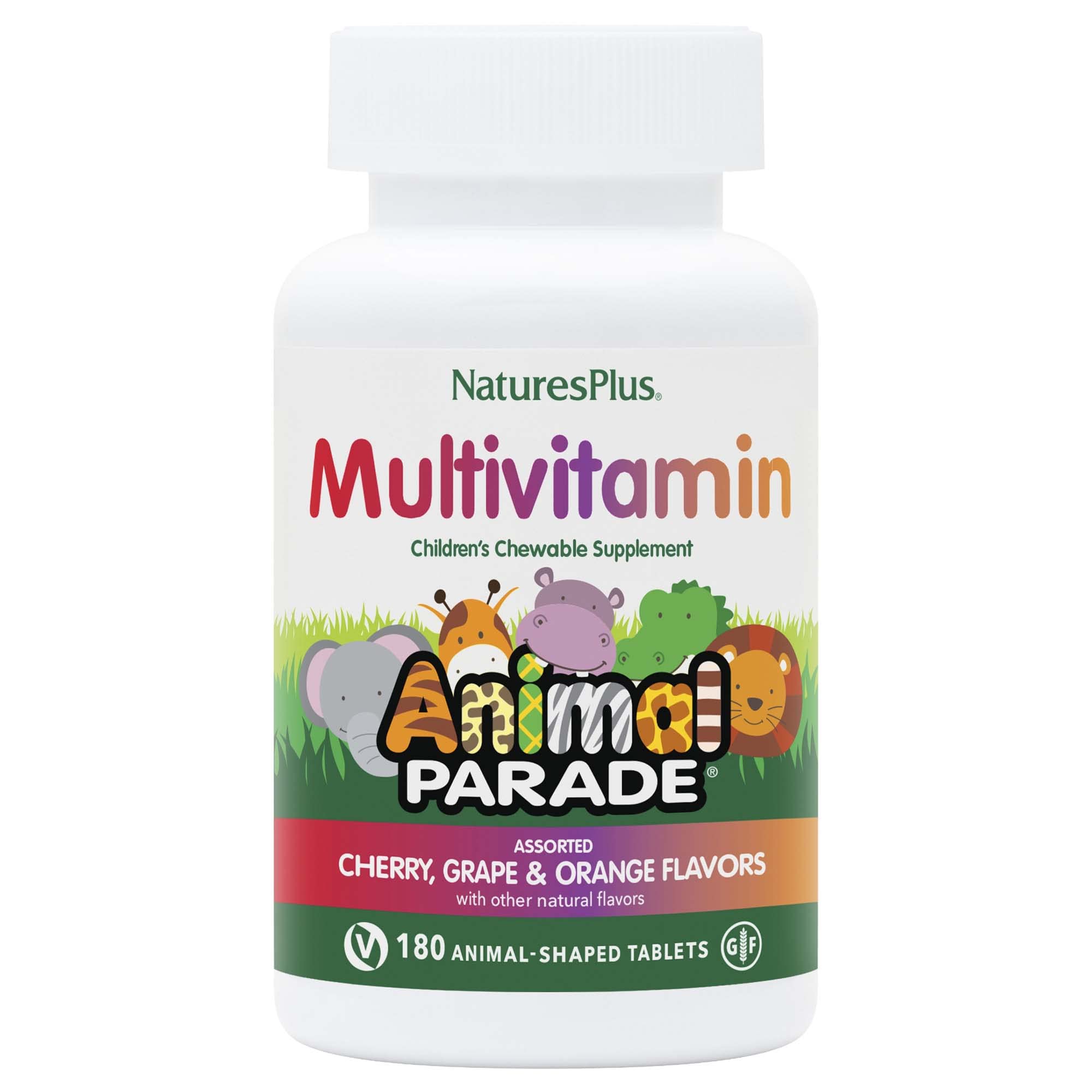 NaturesPlus envase frontal que muestra 180 tabletas y 90 raciones