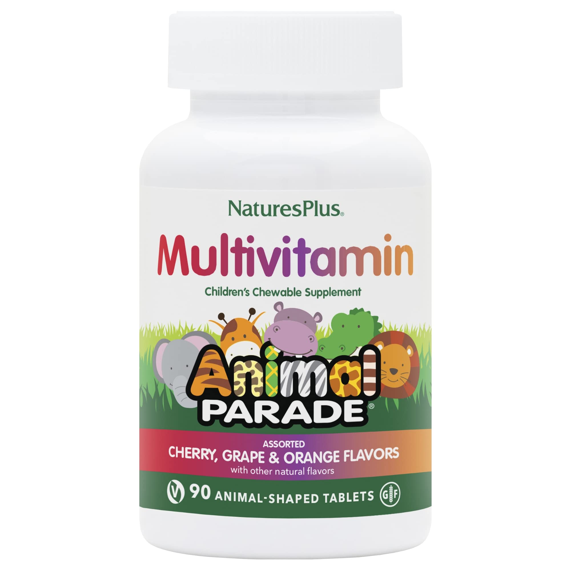 NaturesPlus envase frontal mostrando 90 tabletas y sellos de calidad