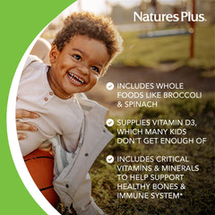 NaturesPlus ingredientes naturales como espirulina y brócoli para nutrición