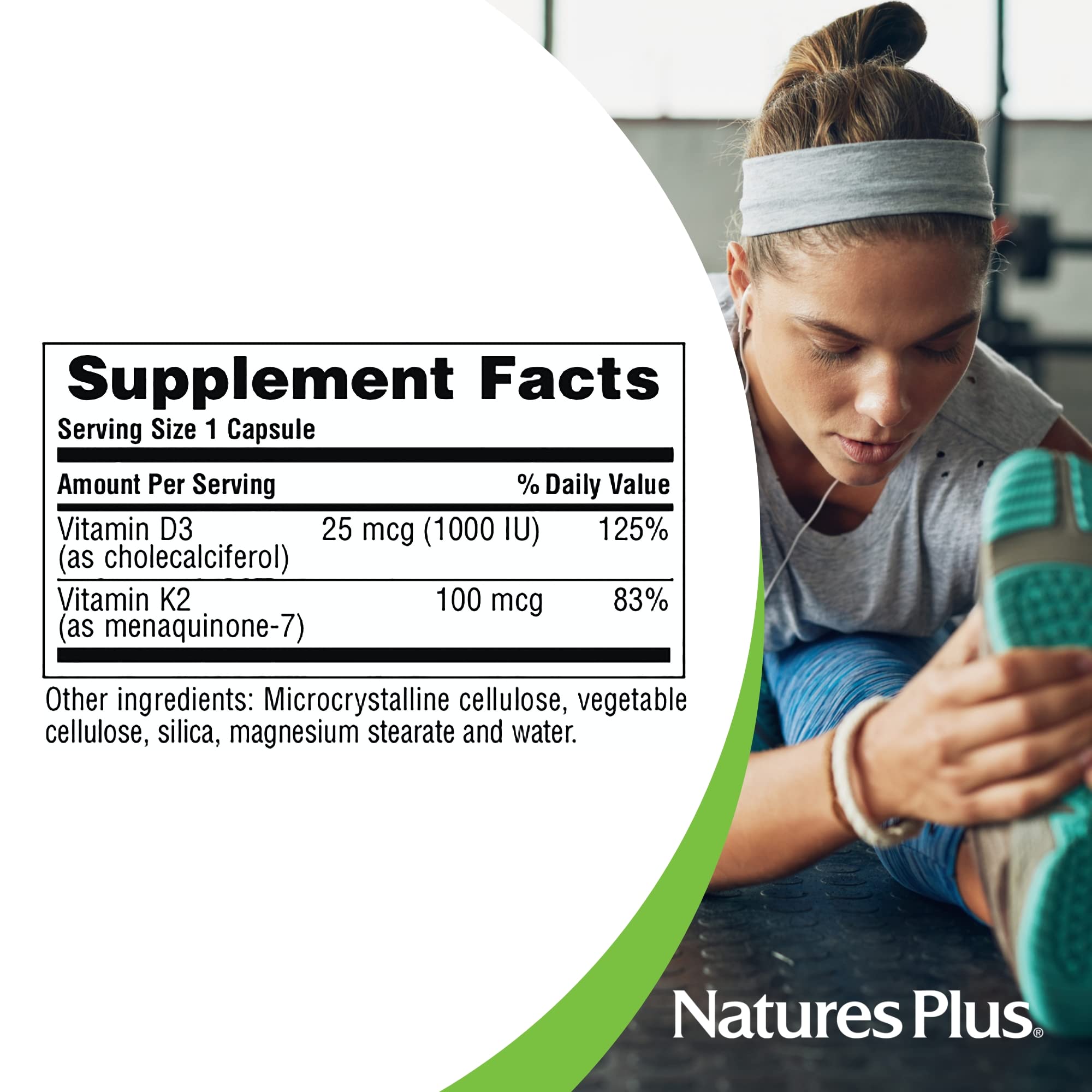 Comparación de tamaño con mano para visualizar cada cápsula NaturesPlus