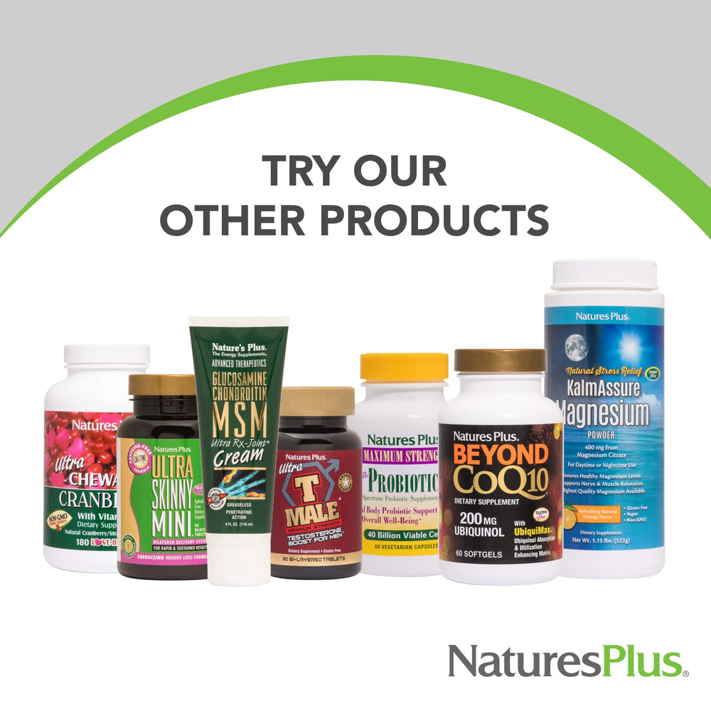 NaturesPlus comparación de tableta con moneda para referencia de tamaño