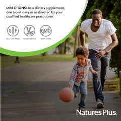 NaturesPlus Hema-Plex Iron junto a desayuno saludable para uso diario