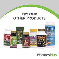 NaturesPlus persona activa tomando suplemento para soporte energético diario