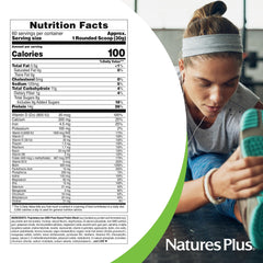 NaturesPlus comparación de tamaño con mano para referencia de porciones