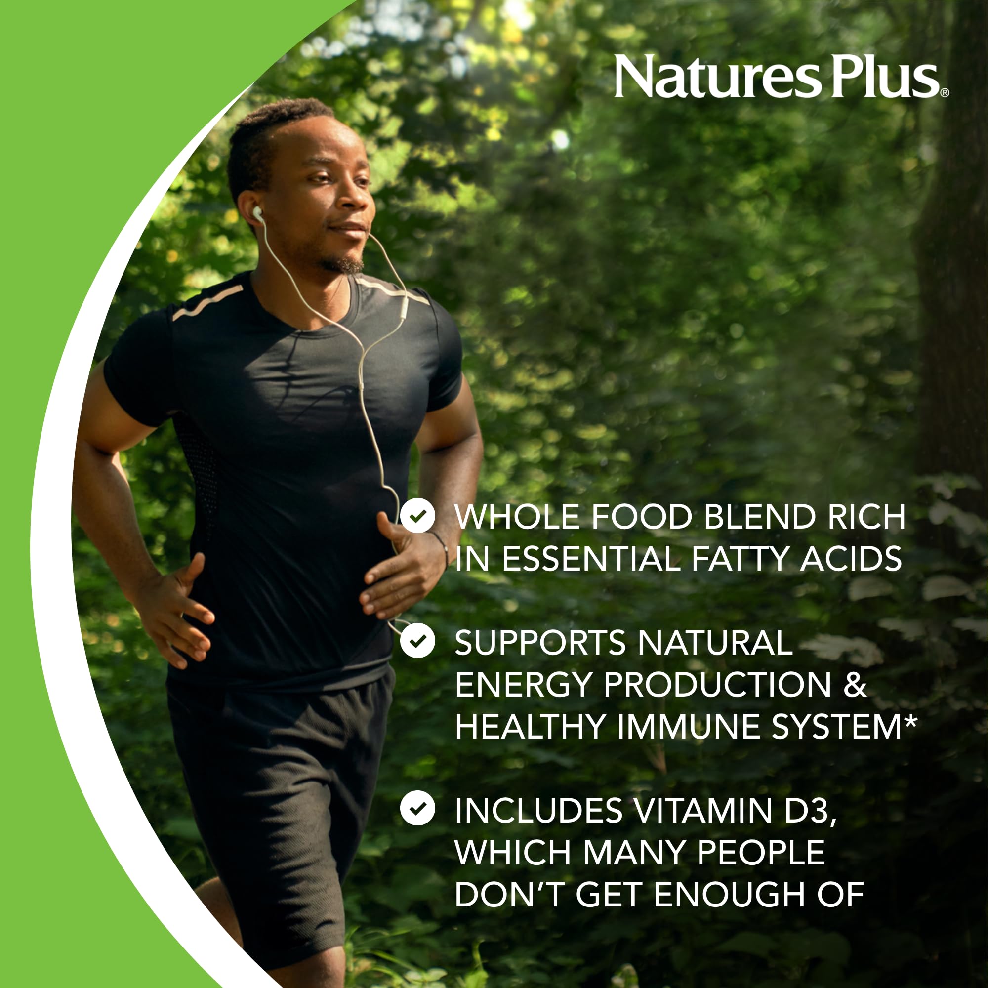 NaturesPlus porción en mano para visualizar tamaño y cantidad por servicio