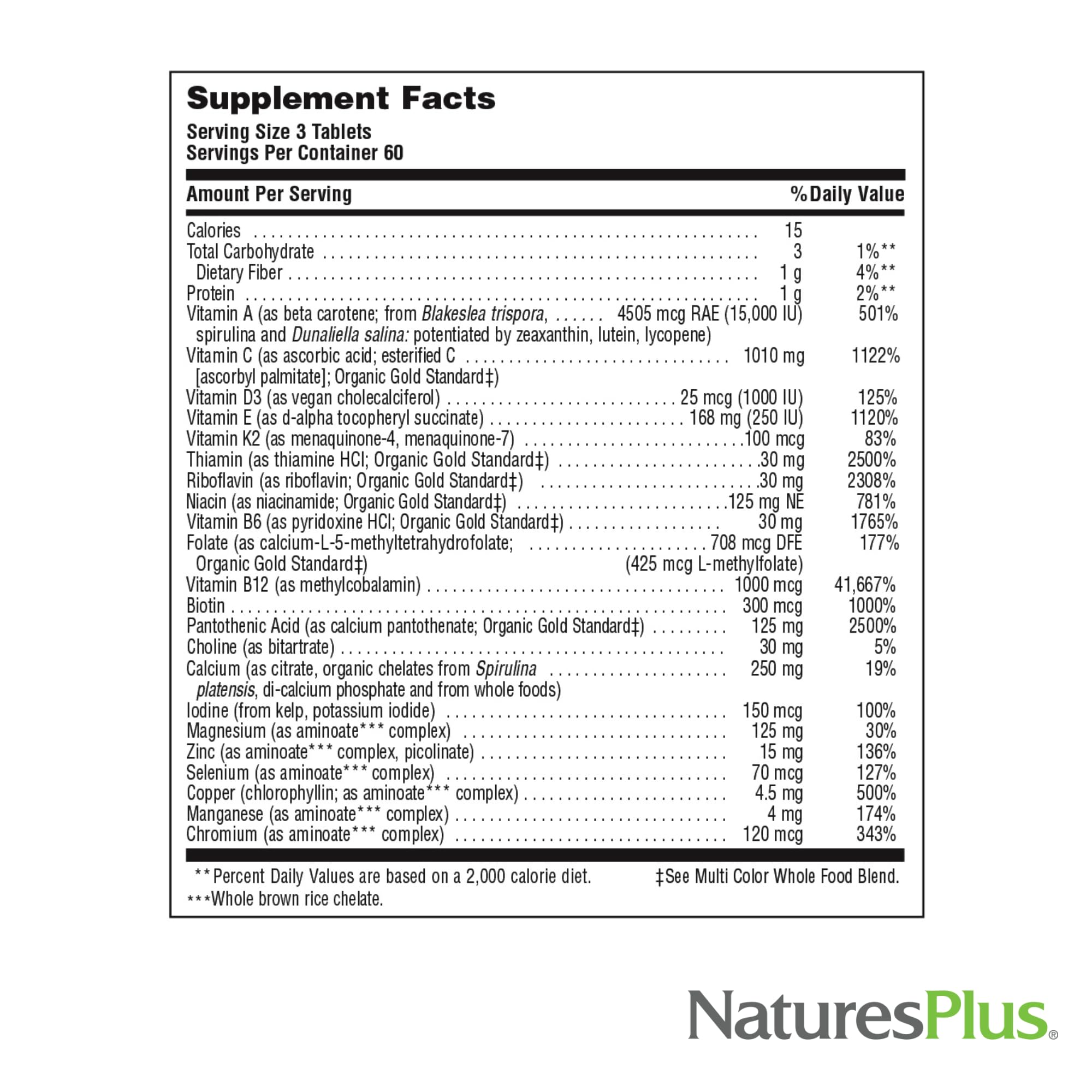 NaturesPlus tabletas en la mano para comparar tamaño y facilidad de ingestión