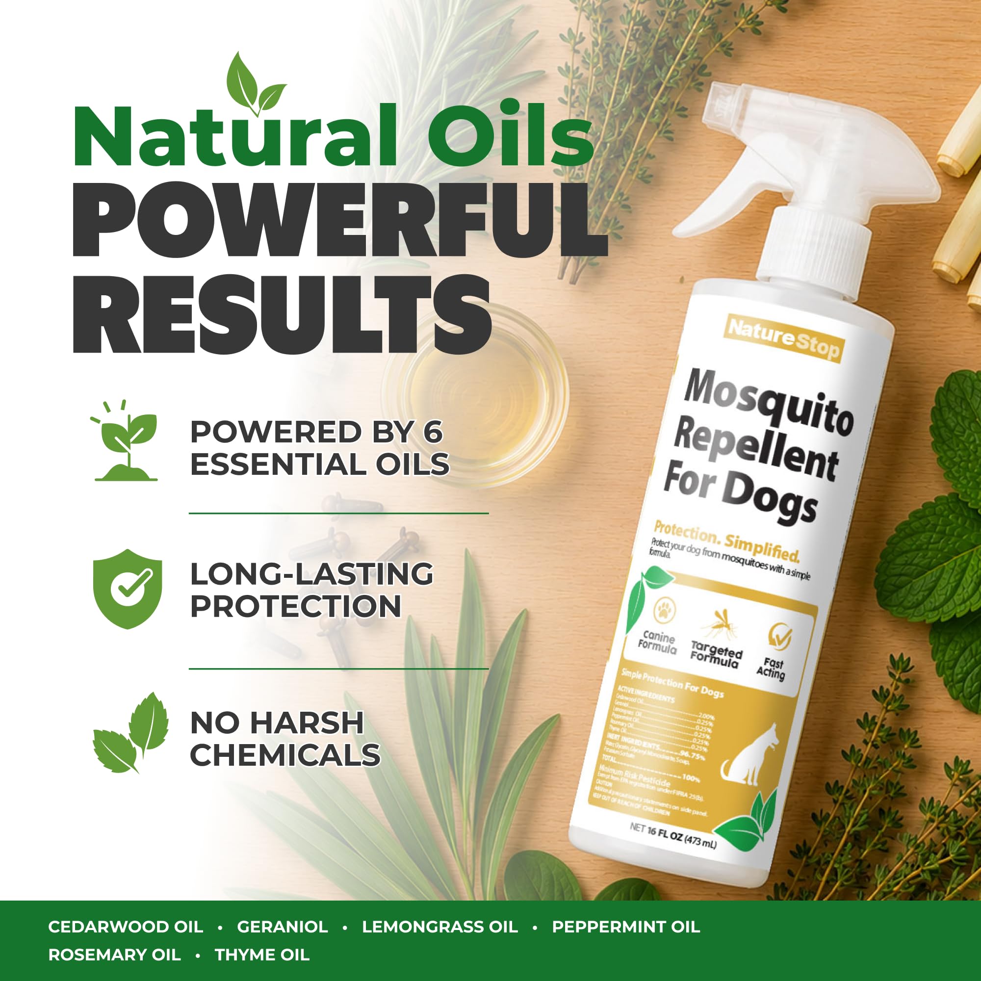 NatureStop aplicado en paseo con perro para mayor comodidad