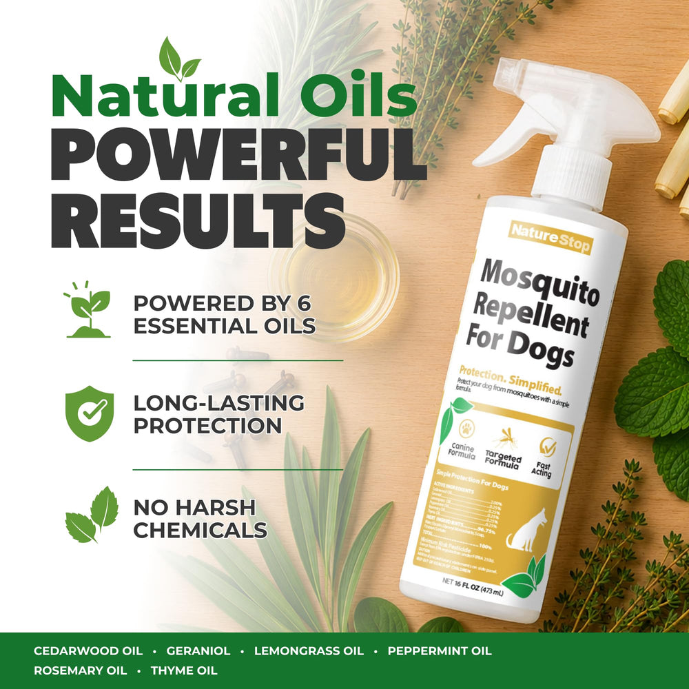 NatureStop aplicado en paseo con perro para mayor comodidad