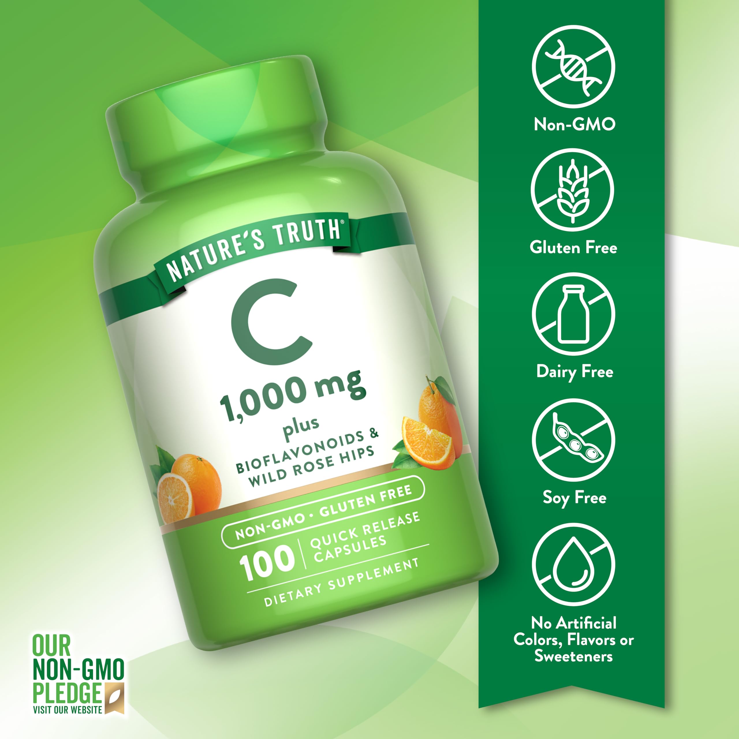 Nature's Truth rosa mosqueta closeup que complementa la vitamina C