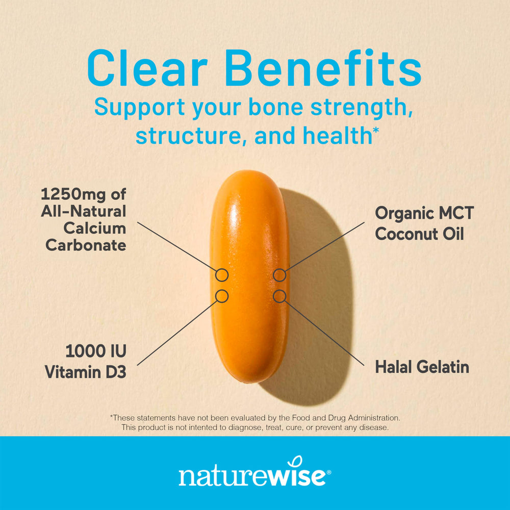 NatureWise detalle de etiqueta con ingredientes y dosis claras