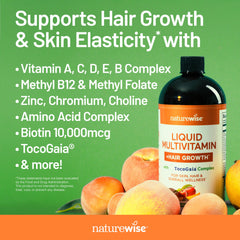 NatureWise detalle de TocoGaia® en la fórmula, apoyo a la salud capilar y piel