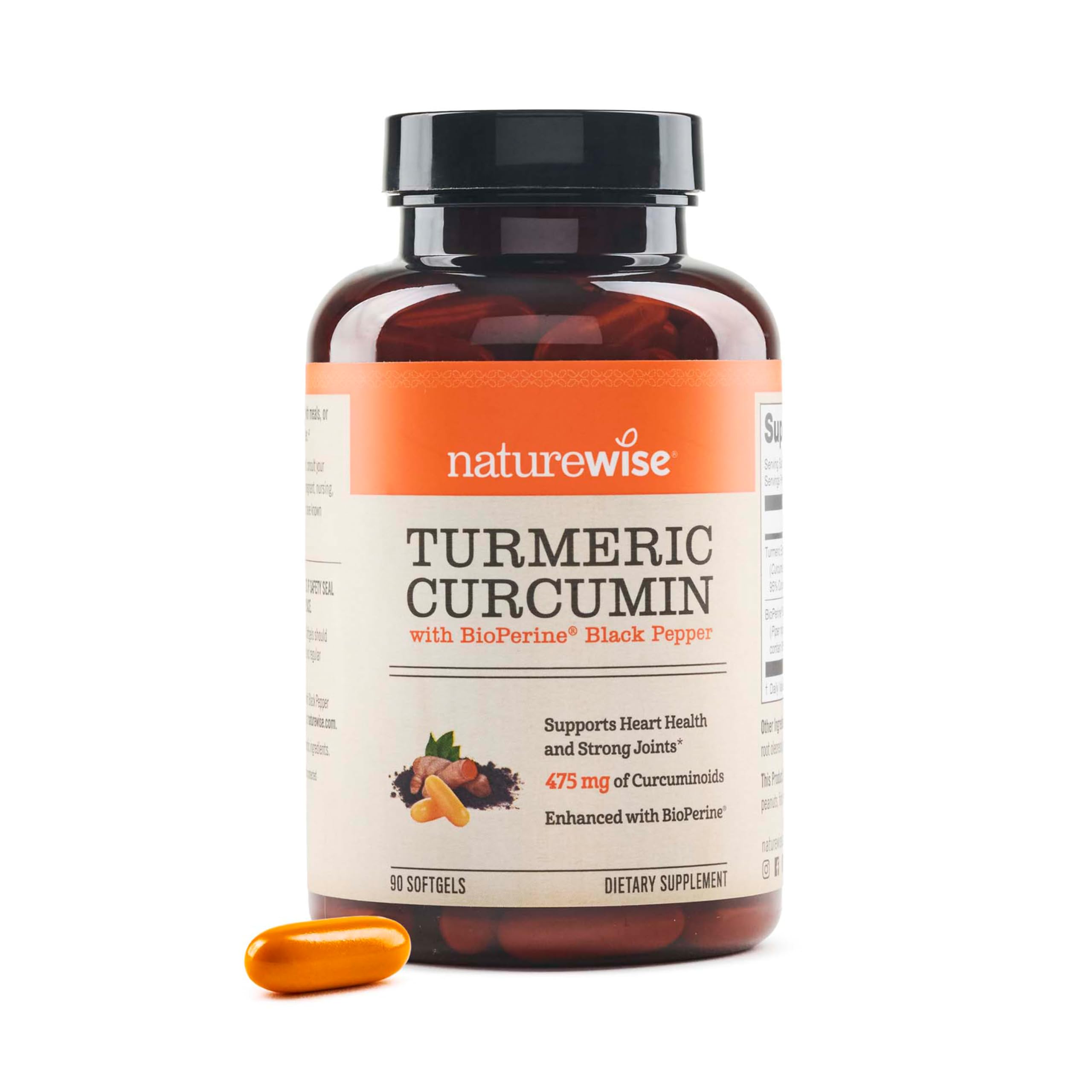NatureWise envase frontal mostrando 90 cápsulas y beneficio de dosis diaria