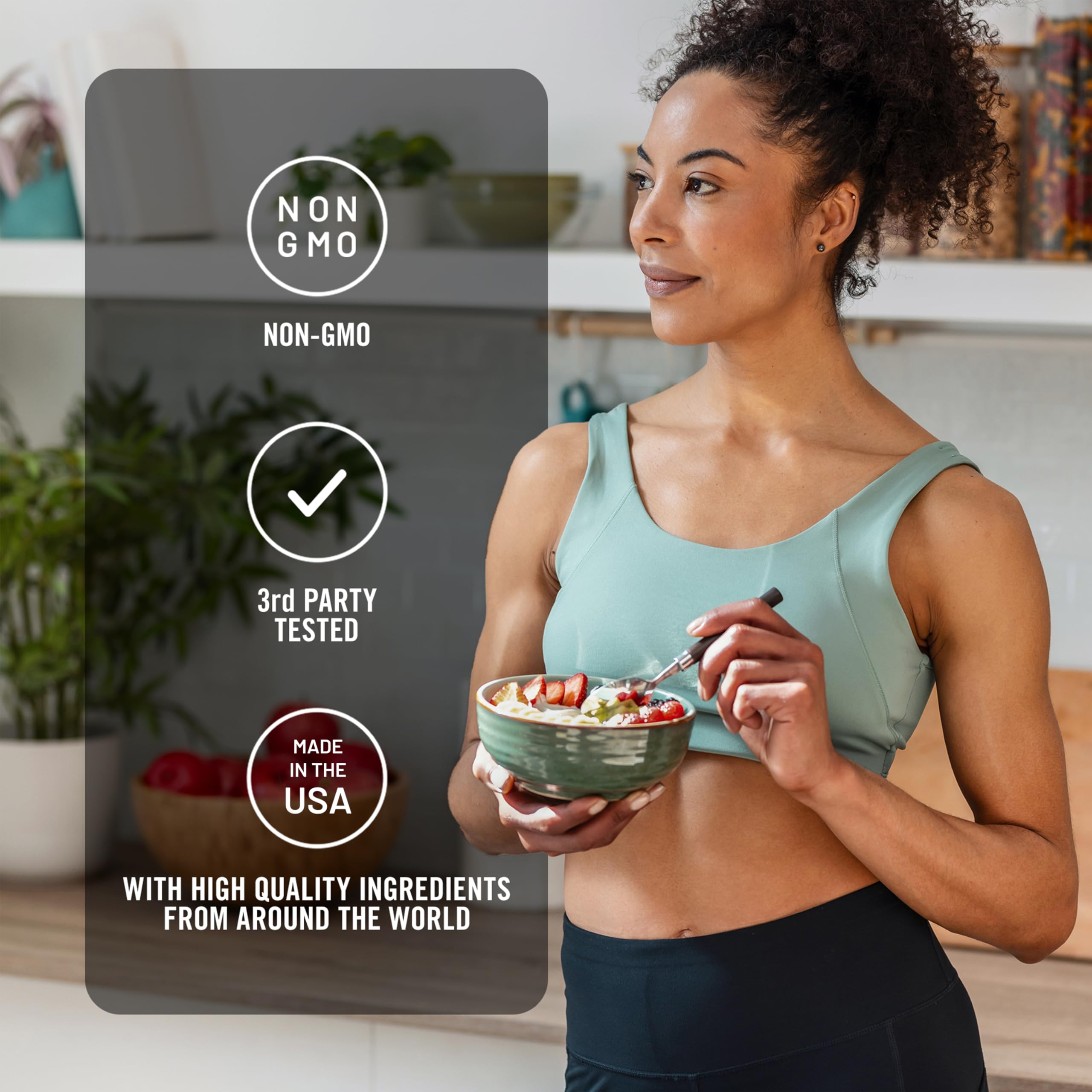 NatureWise etiqueta de ingredientes demostrando pureza y sin alérgenos
