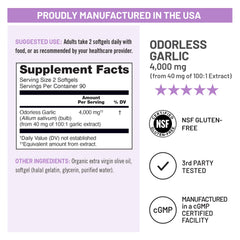NatureWise frasco con 180 softgels ideal para 90 días de suministro
