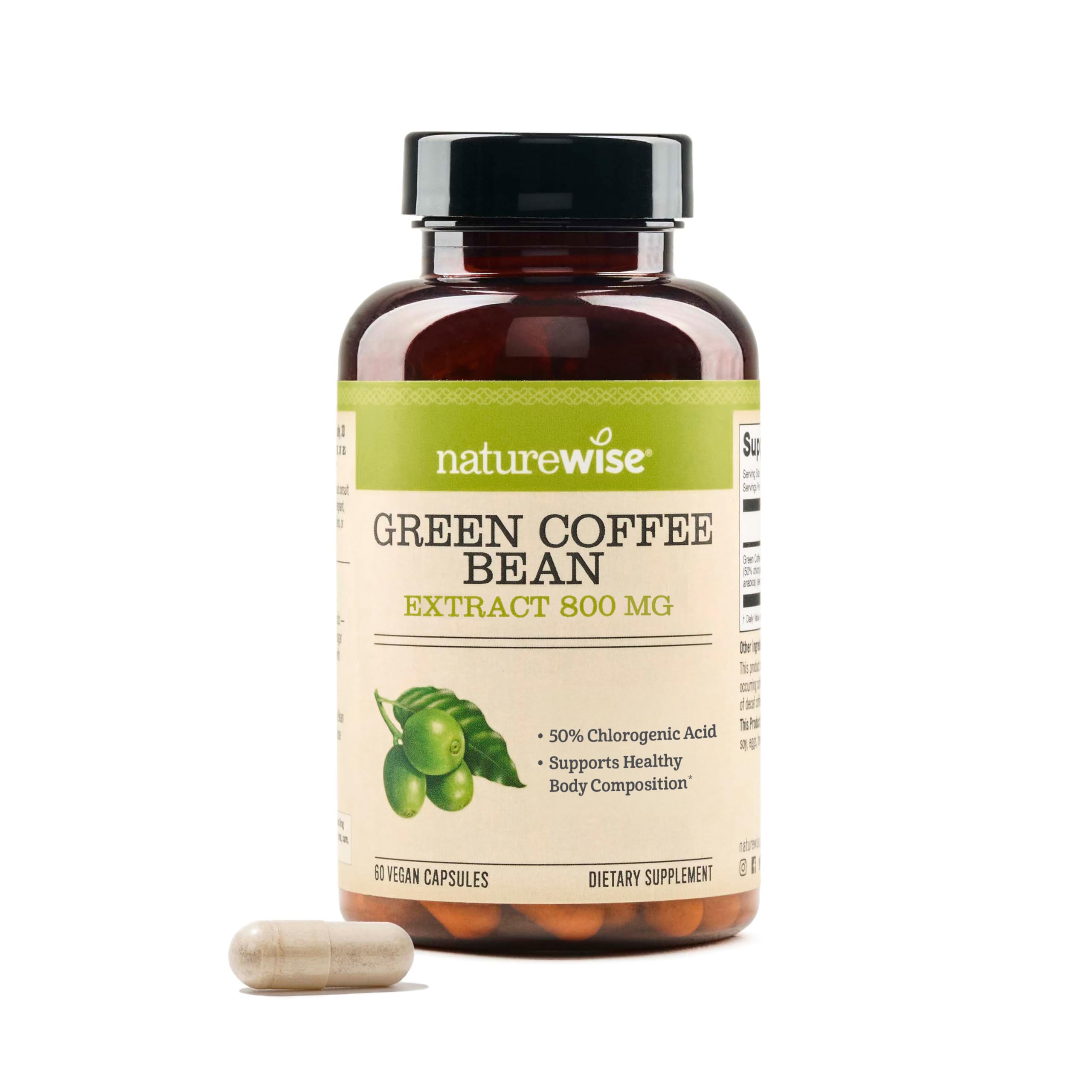 NatureWise frasco delantero mostrando etiqueta y beneficios