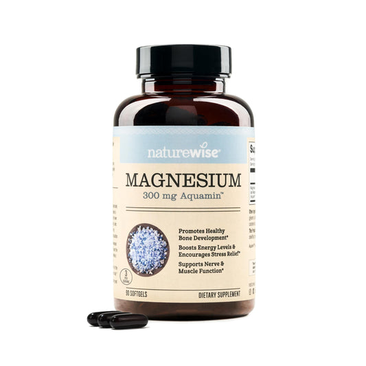 NatureWise frasco frontal mostrando etiqueta clara y beneficios