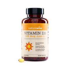NatureWise frasco frontal mostrando 360 softgels y claridad de producto