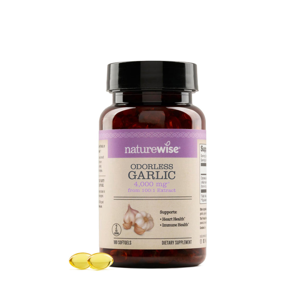 NatureWise envase frontal mostrando 180 softgels y ventaja concentración alta