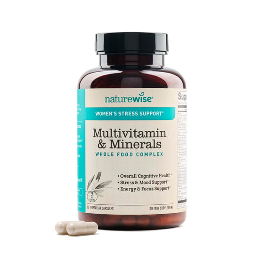 NatureWise envase frontal mostrando fórmula para mujer y beneficios