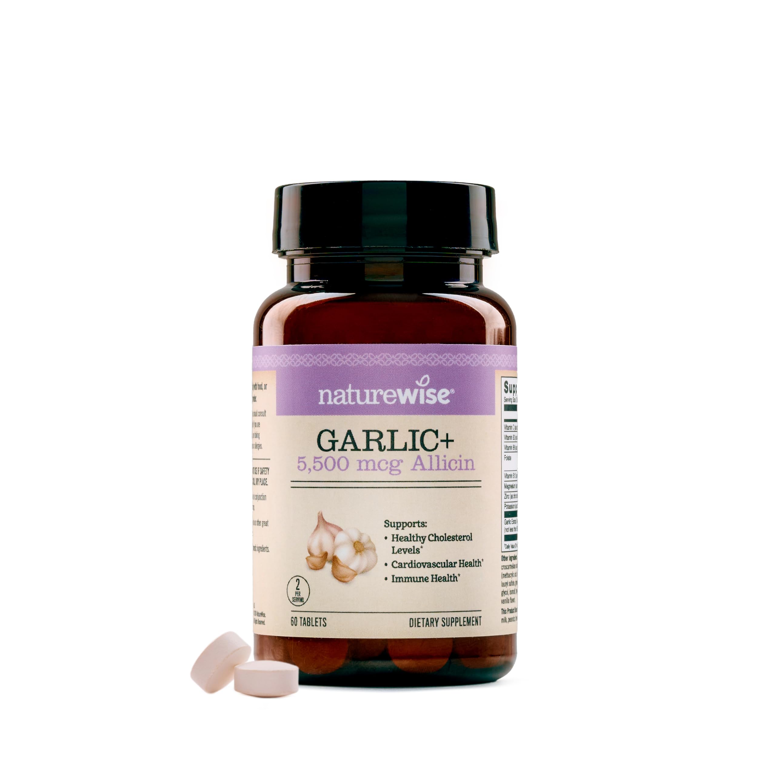 NatureWise frasco frontal mostrando etiqueta y beneficios para confianza